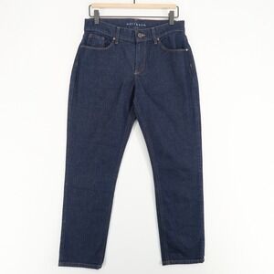 Mott and Bow Boyfriend Jeans Womens 27x28 Dark Blue Ludlow Stretch Denim